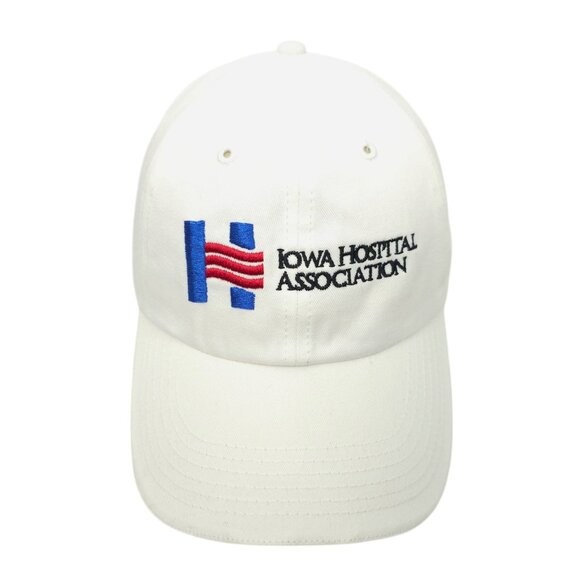 Iowa Hospital Association Embroidered Adjustable Tuck Strap Cap Trucker Hat - Picture 1 of 14